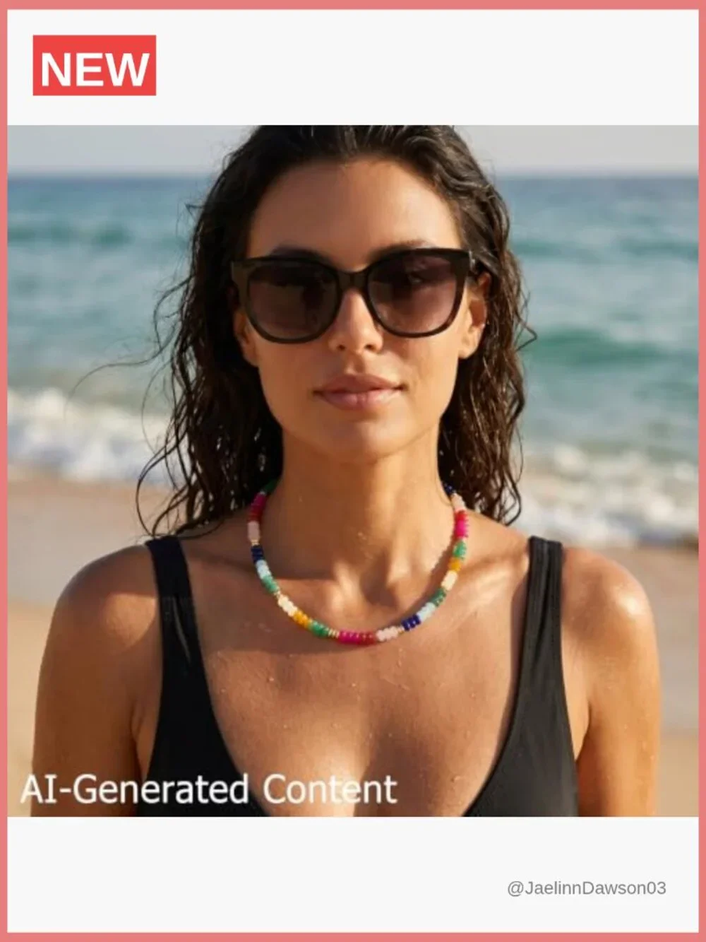 Handmade Glass Bead Choker Necklace Bohemian Rainbow Jewelry for Women